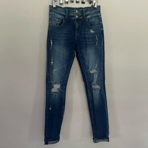 Kancan Mid Rise Skinny Jeans